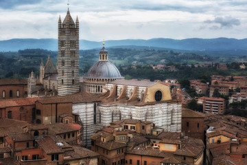 Wall Mural - View of Siena Cathedral (Duomo di Siena) in Siena, Italy