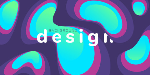 Minimal geometric background. Dynamic shape composition. Vector template design.