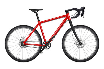Bicycle realistic. Fitness sport road race carbon bike detailed pictures of chains rudder pedals tires vector transport. Bicycle road realistic, activity bike isolated illustration