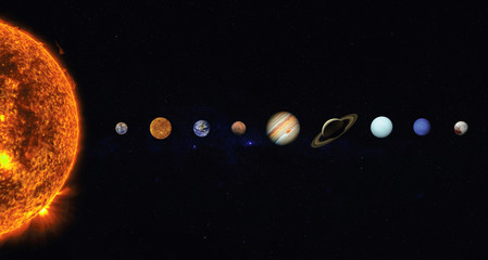 Wall Mural - solar system. elements of this image furnished by nasa