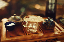 Tea Set For Tea Ceremony. Tea Ritual.