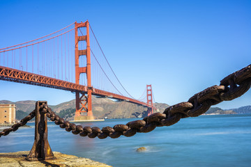 Wall Mural - View of the Beautiful Golden Gate bridge