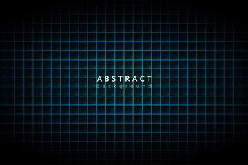 Wall Mural - black blue abstract square technology cyberspace background,futuristic rectangle technology backgrou