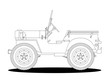 Militär Jeep Kontur