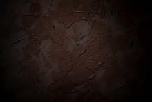 Abstract Decorative Dark Brown Background. Art Texture With Space For Text. Blank Background