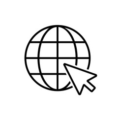 Wall Mural - website icon. vector www icon