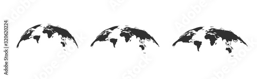 Fotomural World map globe. Vector illustartion
