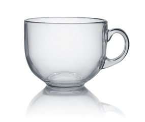Sticker - Empty glass tea cup