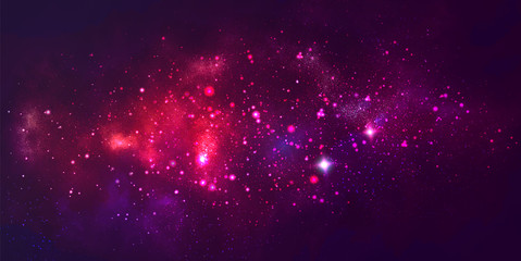Wall Mural - vector cosmic illustration. beautiful colorful space background