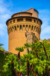 Rome, Vatican City, Italy - St. John Tower - Torre di San Giovanni - within the Vatican Gardens in the Vatican City State