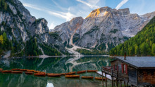 Lago Di Braies, South Tyrol, Dolomites