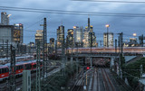Fototapeta Mosty linowy / wiszący - Frankfurt main station
