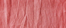 Red Linen Texture For Use As Background