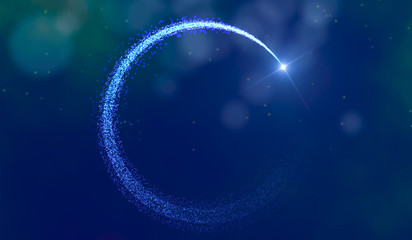 a beautiful band of light that draws a circle
