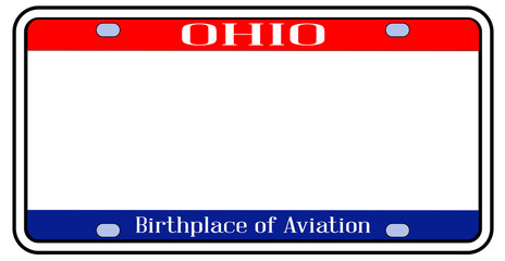 Wall Mural - Blank Ohio License Plate