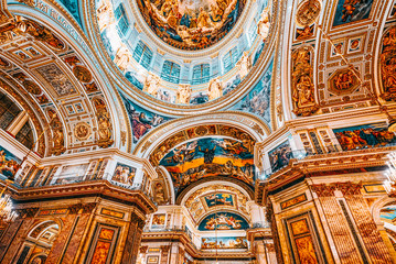 Wall Mural - Inside Saint Isaac's Cathedral- greatest architectural creation. Saint Petersburg.