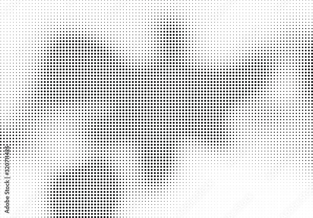 Abstract halftone dotted background. Futuristic grunge pattern, dot and circles. Vector modern optical pop art texture for posters, sites, business cards, cover, postcards, labels, stickers layout.