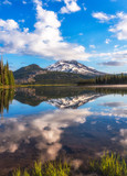 Fototapeta Na ścianę - Perfect Mountain Reflection - Sparks Lake
