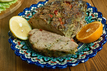 Wall Mural - Moroccan Lamb Meatloaf