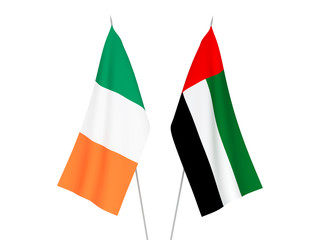 Ireland and United Arab Emirates flags