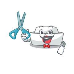 Sticker - Smiley Funny Barber nurse hat cartoon character design style