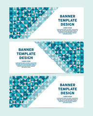 Wall Mural - vector abstract banner design template. abstract geometric web design banner template with triangles