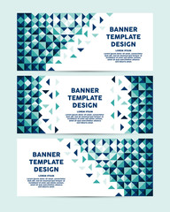 Wall Mural - vector abstract banner design template. abstract geometric web design banner template with triangles