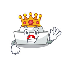 Sticker - A stunning of nurse hat stylized of King on cartoon mascot style