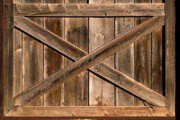 old wooden door of house