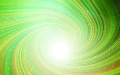 Light Green vector texture with milky way stars. Space stars on blurred abstract background with gradient. Pattern for astronomy websites.