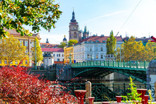 Bridge In Hradec Kralove, Czech Republic
