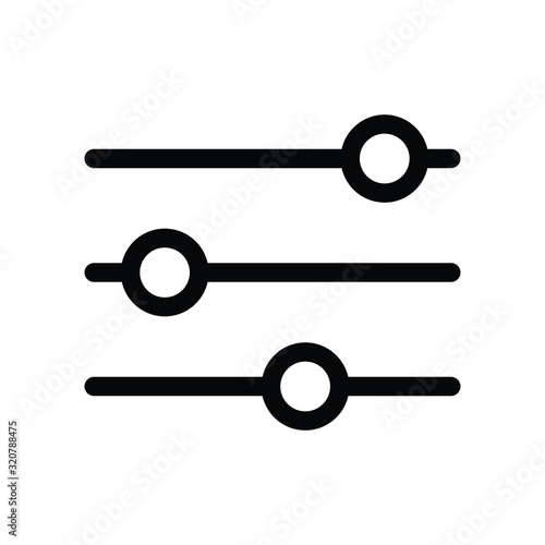 Cuadros en Lienzo filter icon - black vector sign