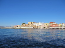 Old Venetian Harbor In Chania. Crete, Greece