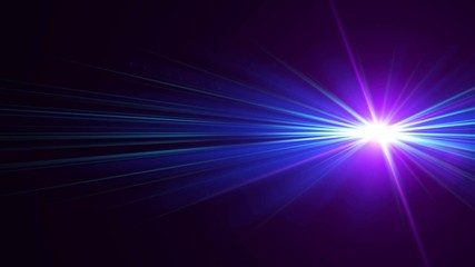 Wall Mural - blue sparkles light flare abstract background