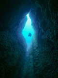 Fototapeta Londyn - Plongée caverne à Marseille, France
