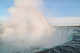 Fototapeta Nowy Jork - Niagara – wodospad na rzece Niagara, na granicy Kanady, prowincja Ontario i USA, stan Nowy Jork. 