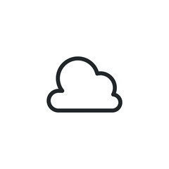 Poster - cloud icon template color editable. cloud symbol vector sign isolated on white background illustration for graphic and web design.