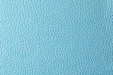 Poster - Texture of light blue leather as background, closeup