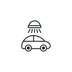 Aufkleber - car wash icon template color editable. clean car wash symbol vector sign isolated on white background illustration for graphic and web design.