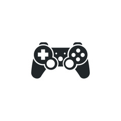 game controler icon template color editable. Gamepad symbol vector sign isolated on white background illustration for graphic and web design.