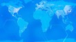 © volodyar - World map hexagon light blue background. Technology background, from series best concept of global business