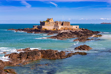 Saint Malo. Fort National On The Island.