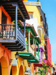 Canvas Print - View of Cartagena de Indias, Colombia