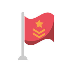 flag military force isolated icon