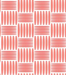 Wall Mural - Pink horizontal vertical lines - seamless pattern