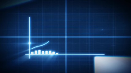 Wall Mural - business growth and success arrow infographics/ 4k animation of a business infographics with rising 