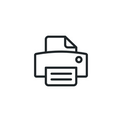 Aufkleber - fax icon template color editable. printer symbol vector sign isolated on white background illustration for graphic and web design.
