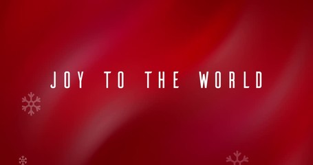 Wall Mural - Joy to the World Christmas Card Animation