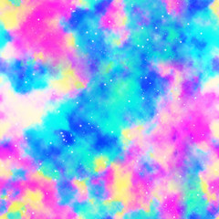 galaxy seamless pattern. space universe repeat bright marble abstract liquid background texture. flu