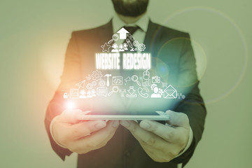 Wall Mural - Conceptual hand writing showing Website Redesign. Concept meaning modernize improver or evamp your website look and feel